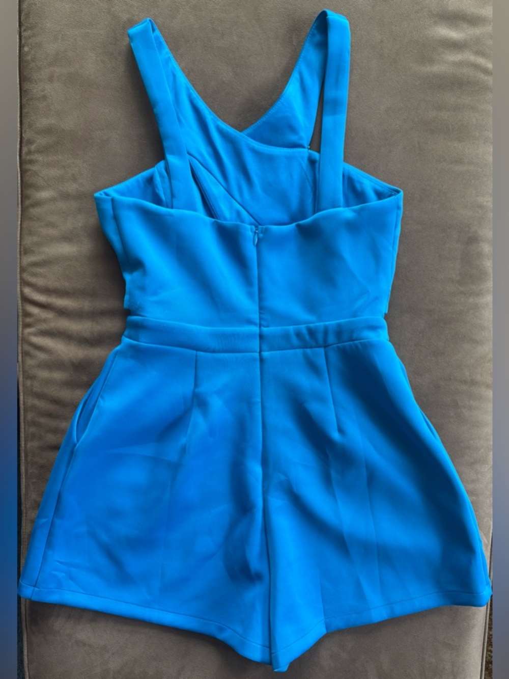 DO+BE Bright Blue Strappy Romper - Picture 2 of 3